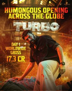 Read more about the article Turbo Day 1 Box office Collection –  Mammootty starrer mints big on the Opening Day – Fansplix