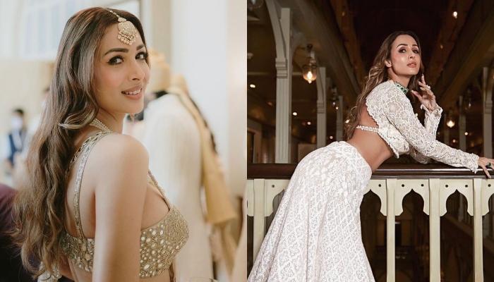 malaika arora in white